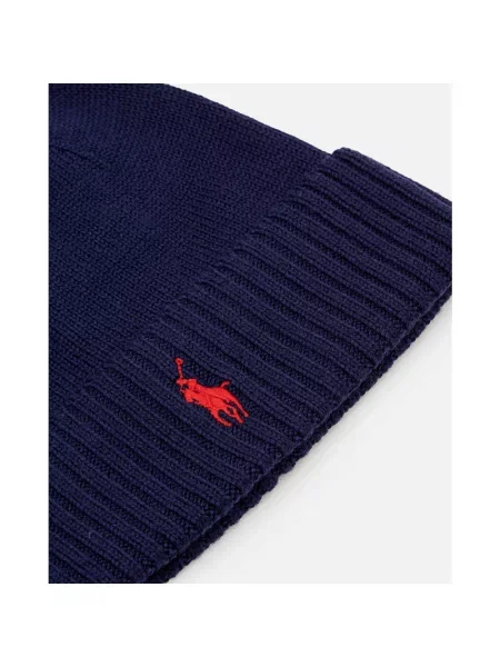 Czapka Ralph Lauren wełniana niebieska
