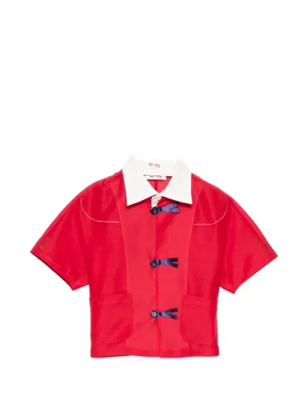 Koszula Ao Yes z kokardką czerwona