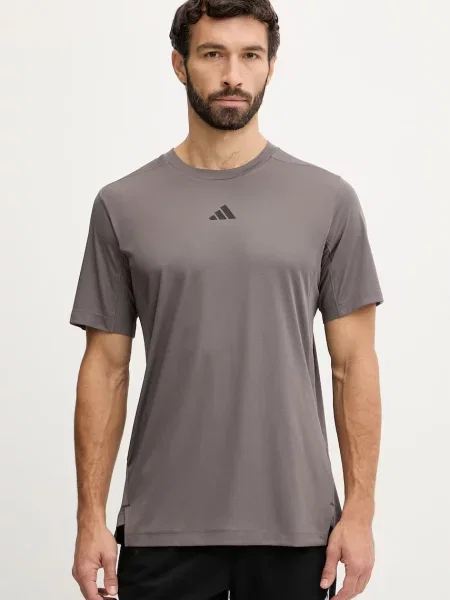 Adidas Tricou tehnic PrimeLift 3 Stripes gri
