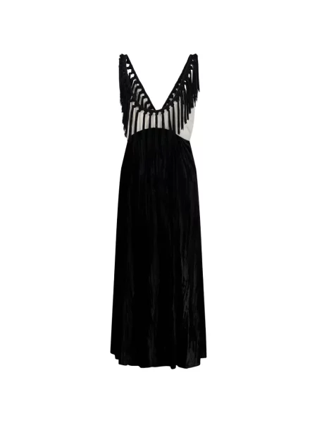 Rochie Forte_forte cu franjuri negru