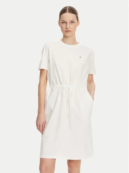 Tommy Hilfiger Rochie de zi Écru alb