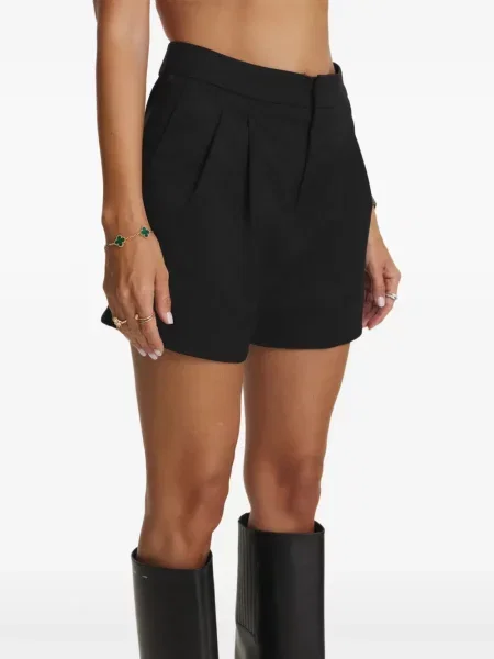 Pantaloni scurți Cuanna plisate negru
