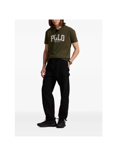 T-shirt o kroju custom slim fit z okrągłym dekoltem Polo Ralph Lauren zielona
