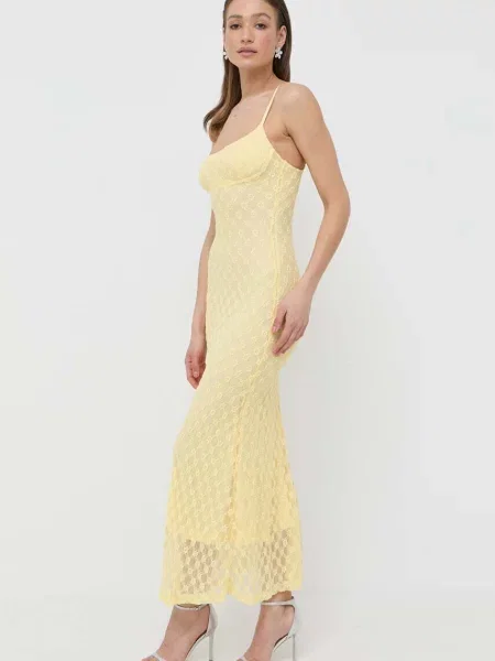 Сукня Bardot ADONI maxi облягаюча жовтий