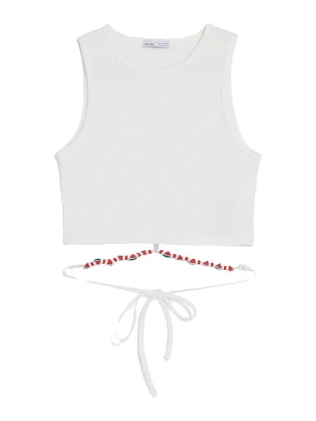 Bershka Top ecru