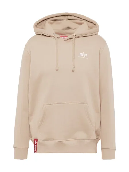 ALPHA INDUSTRIES Sweater majica pijesak bijela