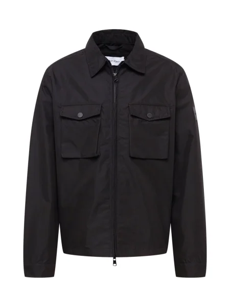 Calvin Klein Geacă Recycled Light Shirt Jacket negru