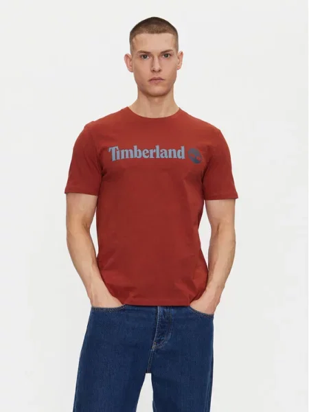 Timberland Majica Regular Fit rdeča