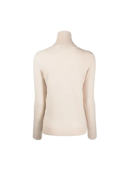Sweter z golfem Lorena Antoniazzi do golfa beżowy