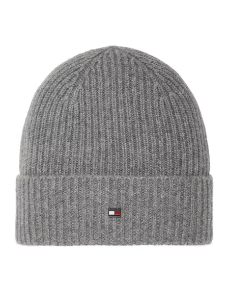 Tommy Hilfiger Czapka Z Kaszmiru grau szara