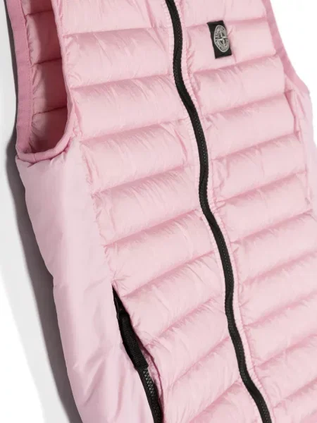 Kamizelka puchowa dziecięca Stone Island różowa
