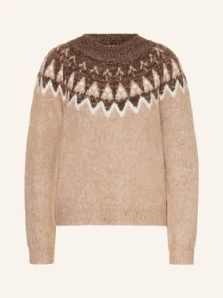 Darling Harbour Sweter Z Cekinami beige beżowy