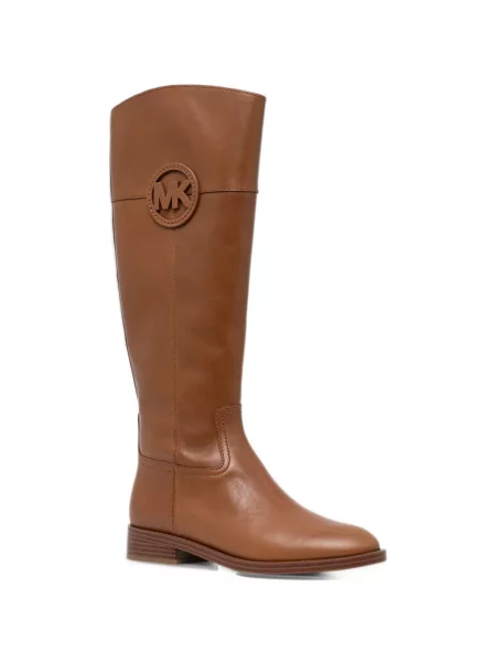 Kožne čizmice Michael Michael Kors smeđa