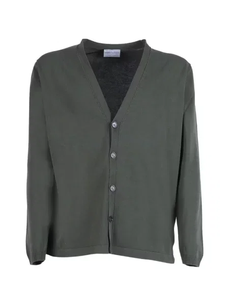 Cardigan Settefili Cashmere din cașmir cu decolteu în V verde