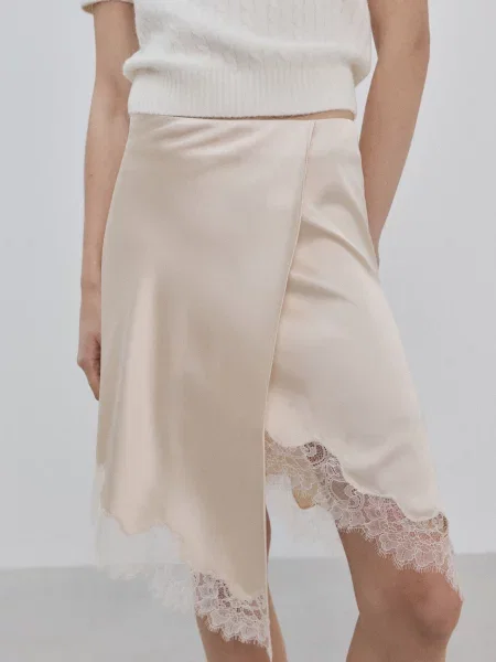 Спідниця міні MANGO молочний