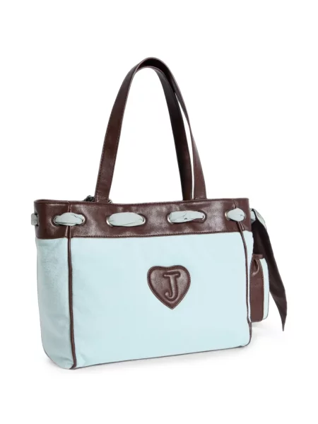 Shopper torbica Juicy Couture s printom plava