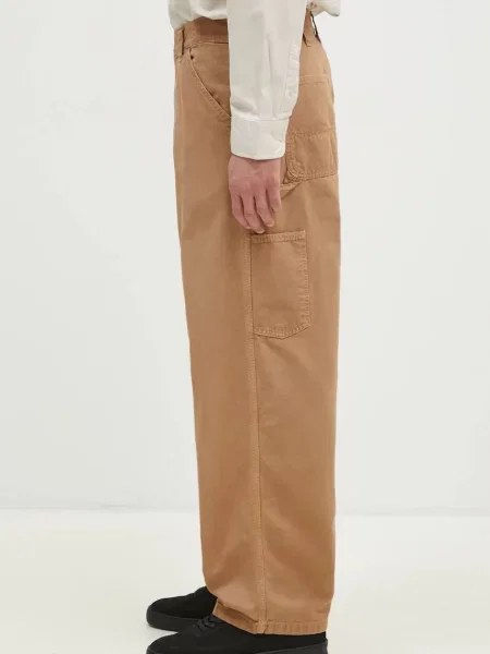 Carhartt WIP pantaloni de OG Single Knee Pant drept verde