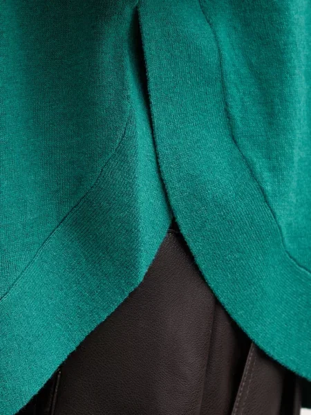Шерстяной легкий свитер United Colors Of Benetton зеленый