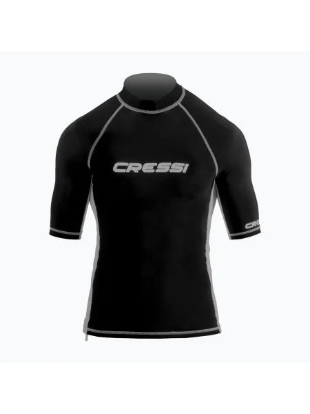 Tricou de înot pentru bărbați Cressi Rash Guard S/SL negru