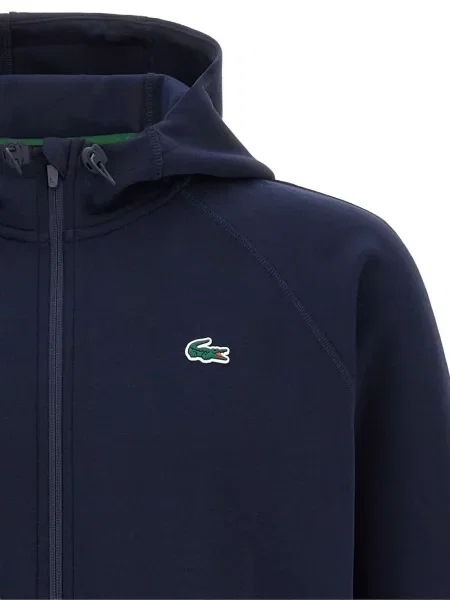 Hanorac cu glugă Lacoste albastru