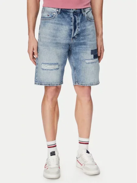 Tommy Jeans Pantaloni scurți de blugi Otis deschis albastru