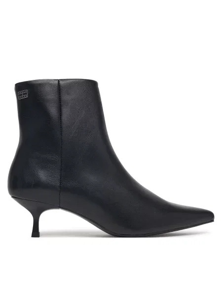 Čizme Tommy Jeans Tjw Pointed Kitten Heel Boots crna