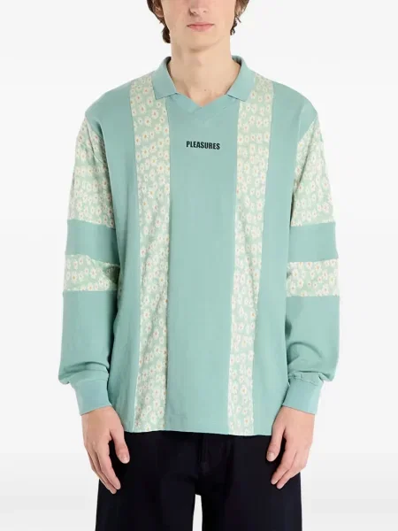 Суитчър Pleasures на цветя с V-образно деколте зелено