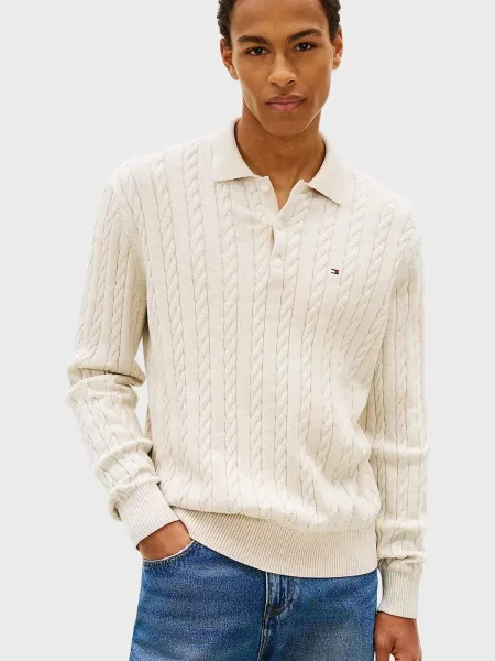 Класичний светр Tommy Hilfiger білий