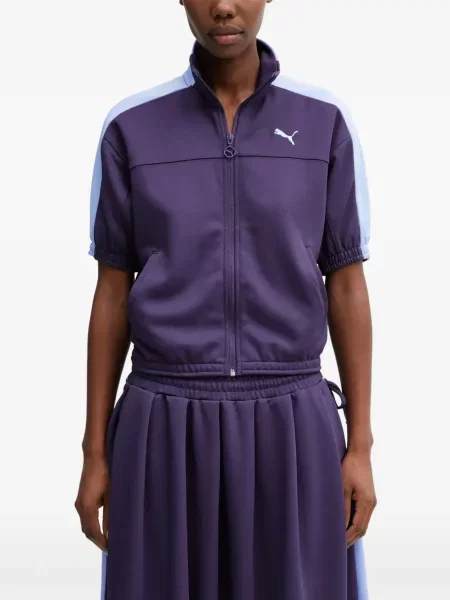 Scurt top Puma cu dungi violet