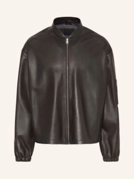 Fendi Skórzana Kurtka schwarz czarna