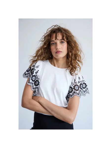 Haftowana bluzka Ichi biała