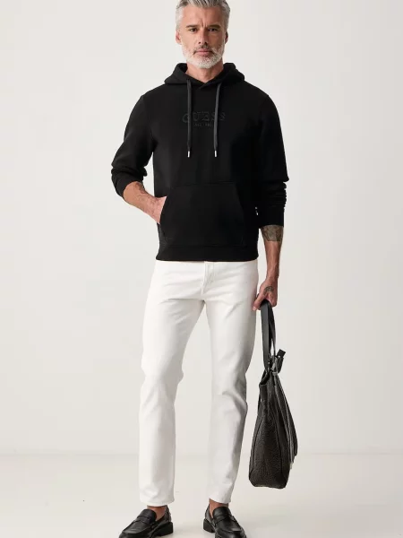 Palton Guess cu glugă negru