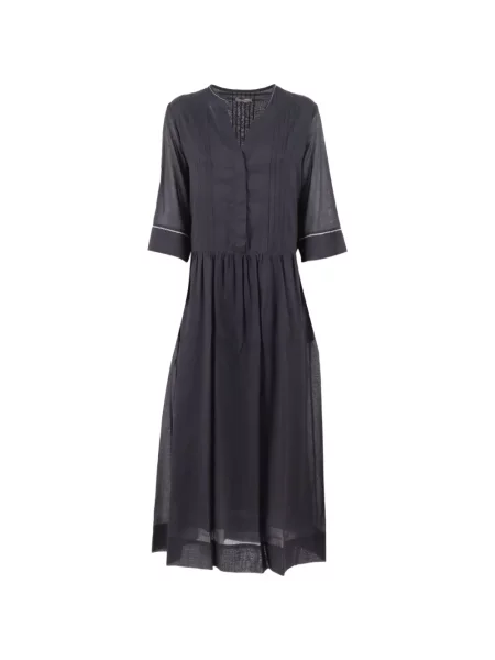 Rochie midi Peserico până la genunchi de costum gri