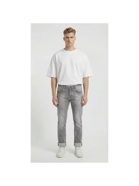 Zwężane dżinsy Goldgarn Denim zwężany szary