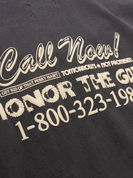 Tricou Honor The Gift cu imagine gri