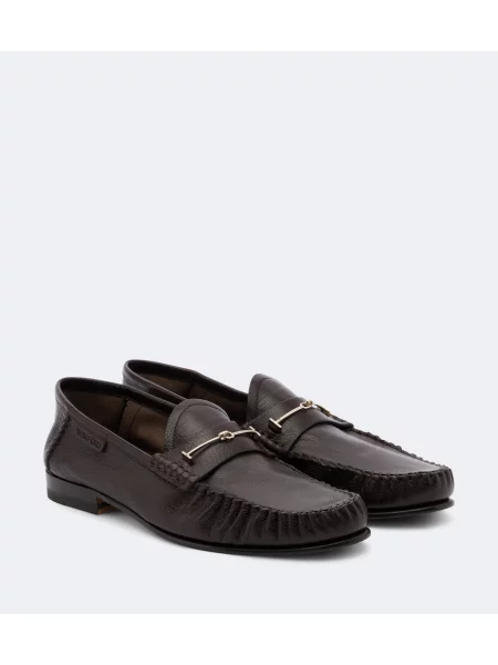 Pantofi loafer Tom Ford din piele maro