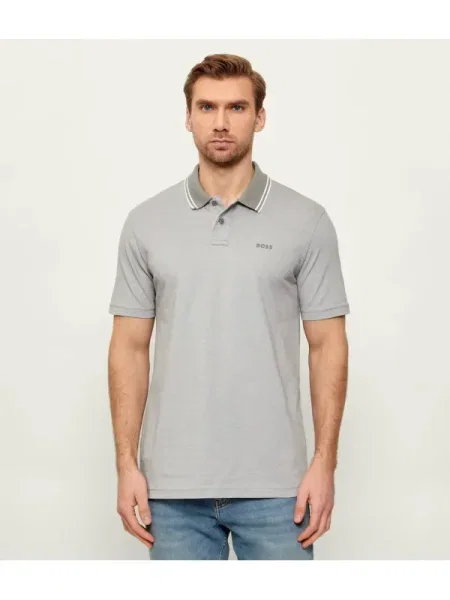BOSS ORANGE Polo PeoxfordNew | Relaxed fit oxford gri