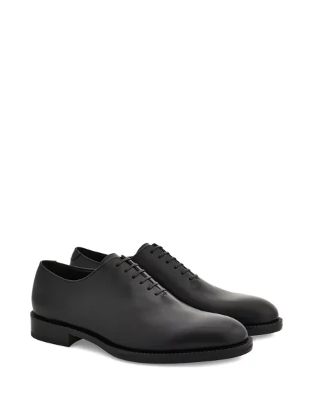 Oxford Ferragamo din piele negru
