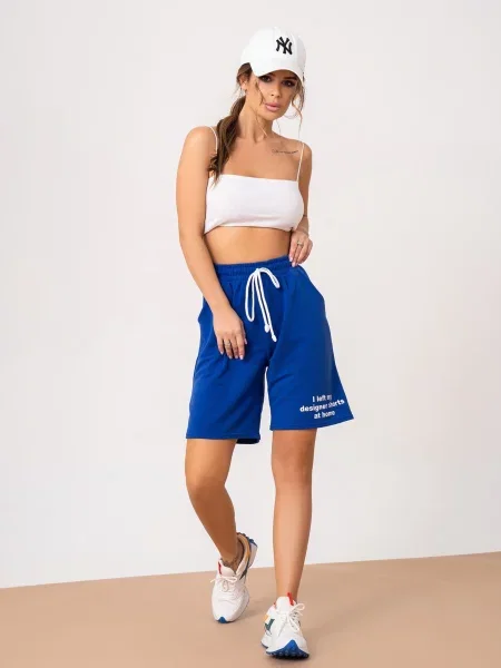 ISSA Plus Шорти джогери без підкладки синій