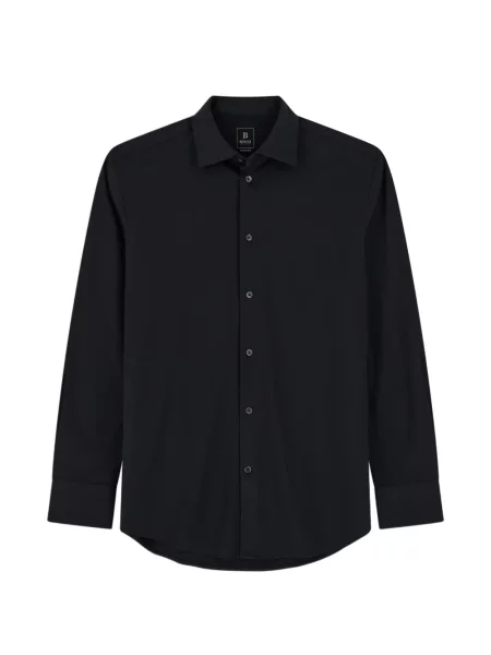 Tricou polo Boggi Milano de mătase negru