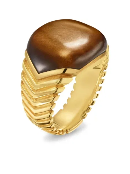 Tigriscsíkos gyűrű David Yurman sárga
