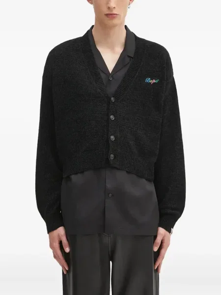 Cropp cardigan A Bathing Ape® cu broderie negru