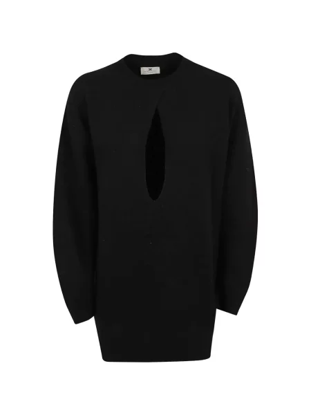 Rochie Elisabetta Franchi de lână negru