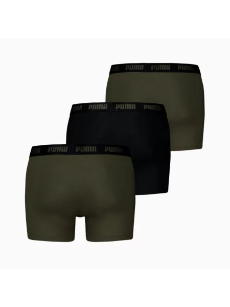 Obcisłe bokserki z detalem z logo w zestawie 3 szt. Puma zielone