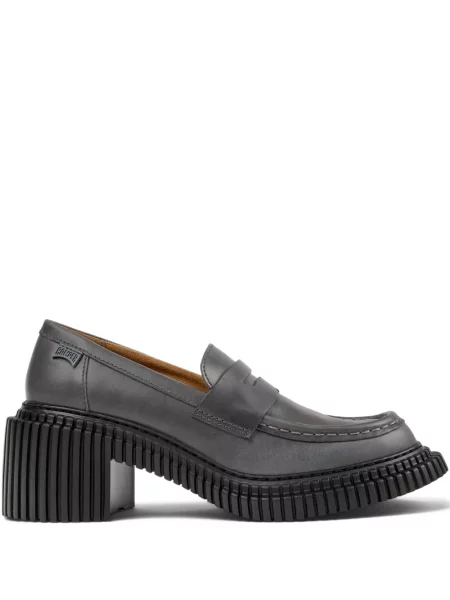 Pantofi loafer Camper din piele gri