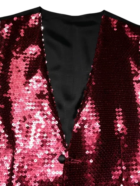 Liemenė Dolce & Gabbana su blizgučiais v formos iškirpte raudona