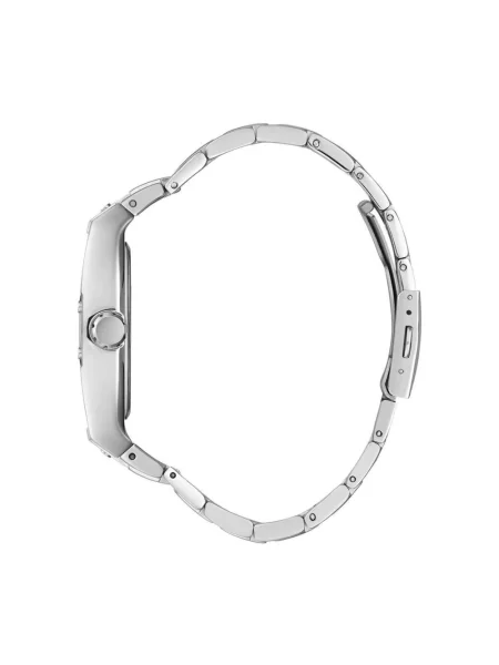 Lniany zegarek Guess elegancki szary