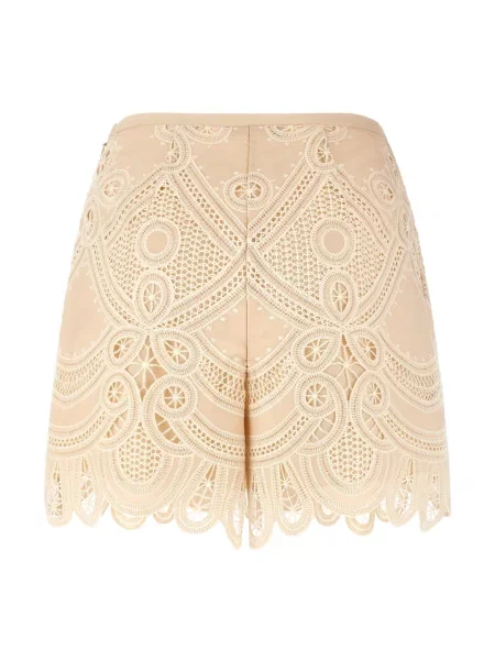 Szorty Elie Saab z wysoką talią beżowe