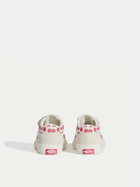 Дитячі Кеди низькі Vans OLD SKOOL V замша/текстиль білий