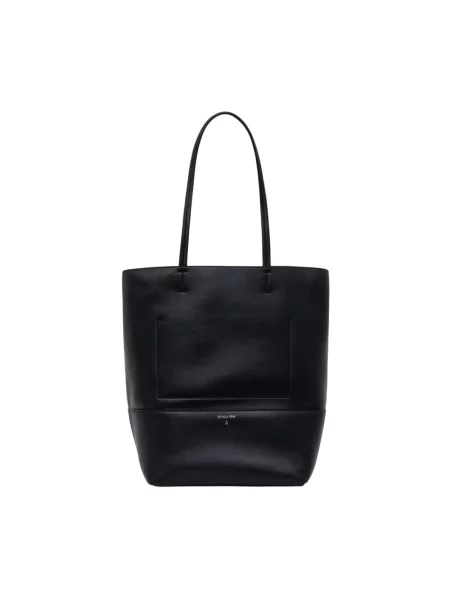 Patrizia Pepe torebka shopper skórzana czarna
